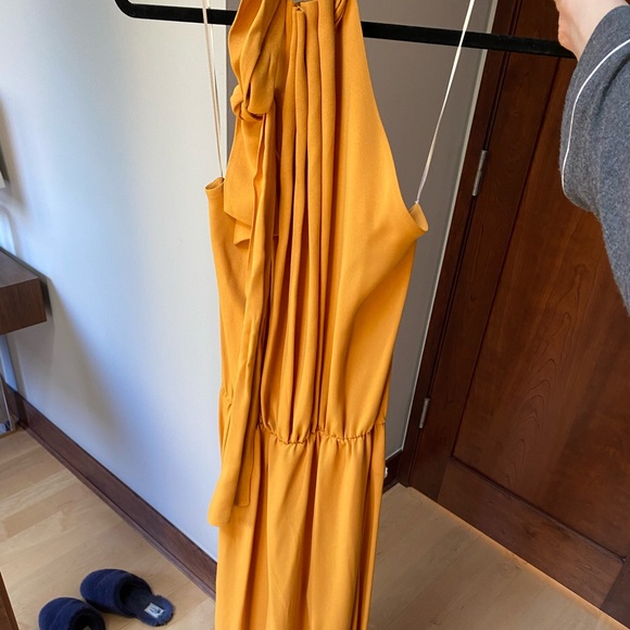 Zara Limited Edition Mustard Halter Maxi Dress - Picture 2 of 4